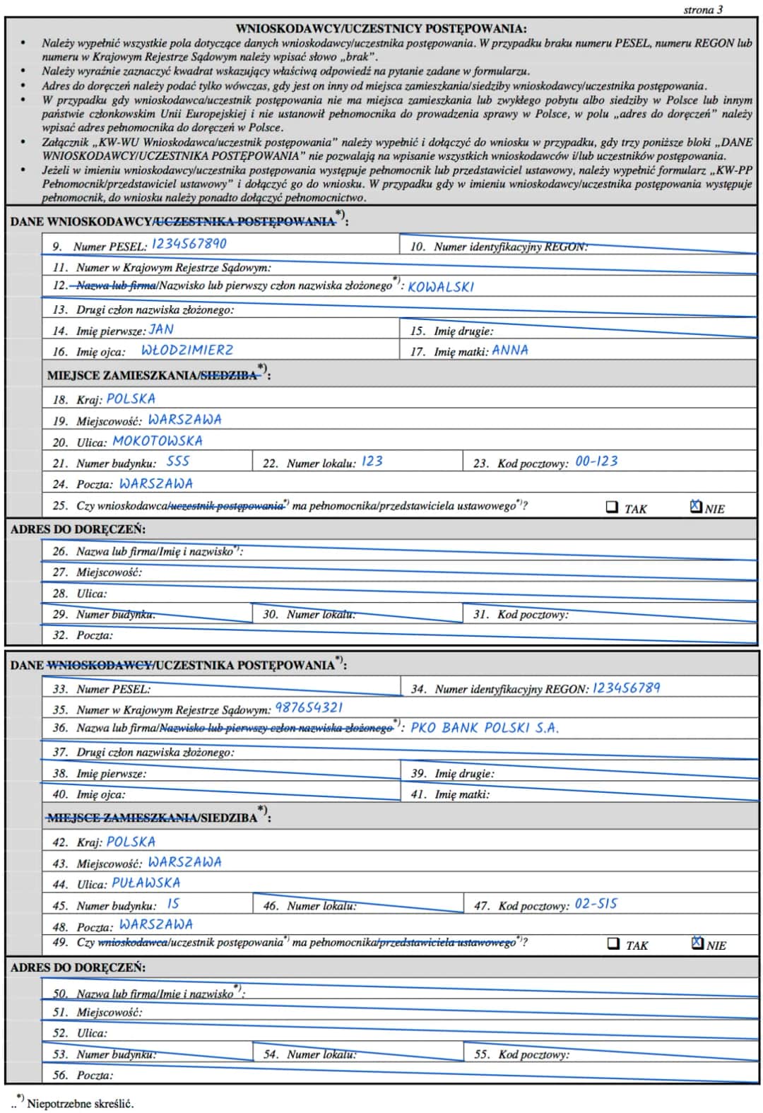 Jak prawidłowo wypełnić druk KW do wpisu lub wykreślenia hipoteki – uniknij błędów